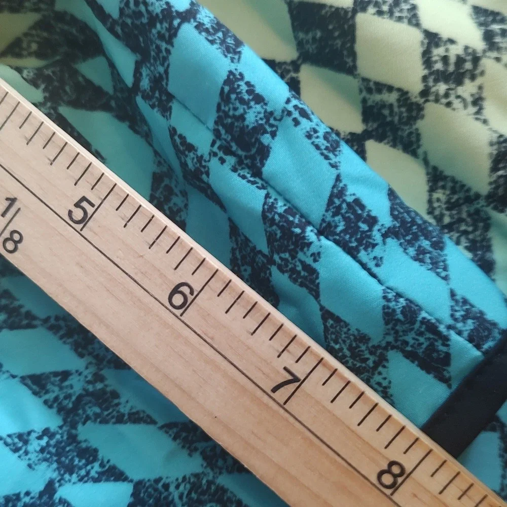 Wonder Nation Swim Trunks Kids XL 14-16 Pink Yellow Teal Excellent Geometric Sun